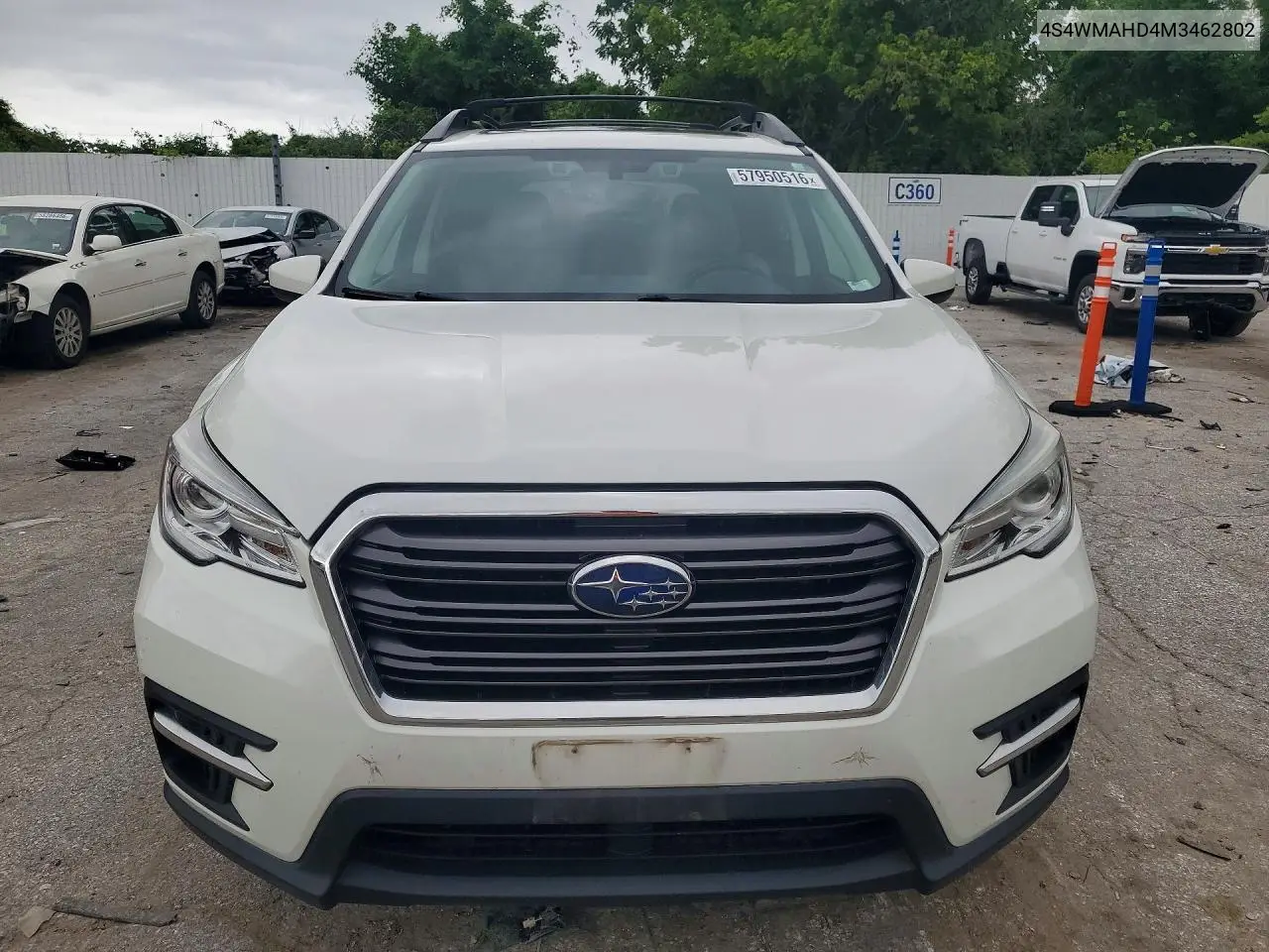 2021 Subaru Ascent Premium VIN: 4S4WMAHD4M3462802 Lot: 57950516