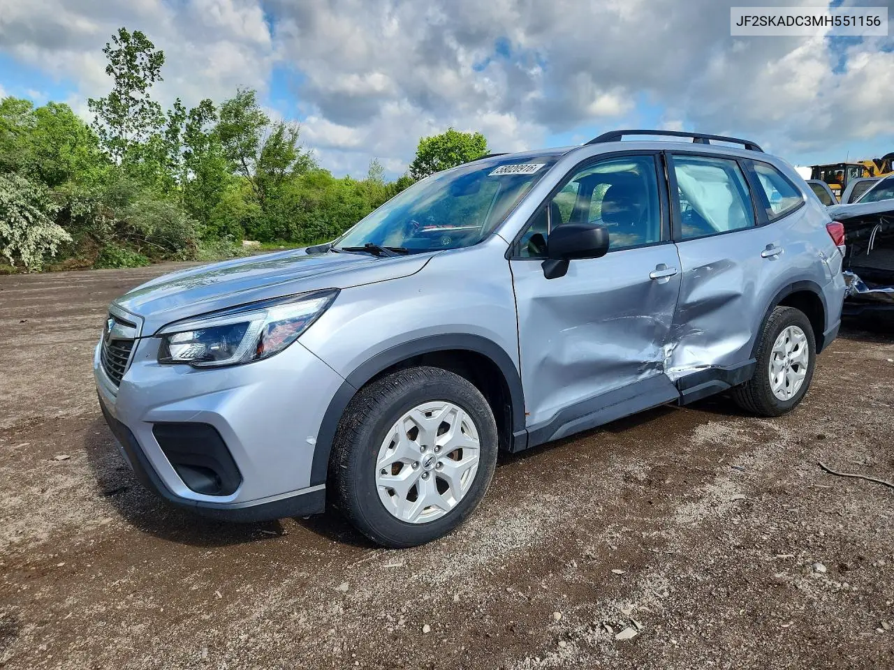 2021 Subaru Forester VIN: JF2SKADC3MH551156 Lot: 58020916