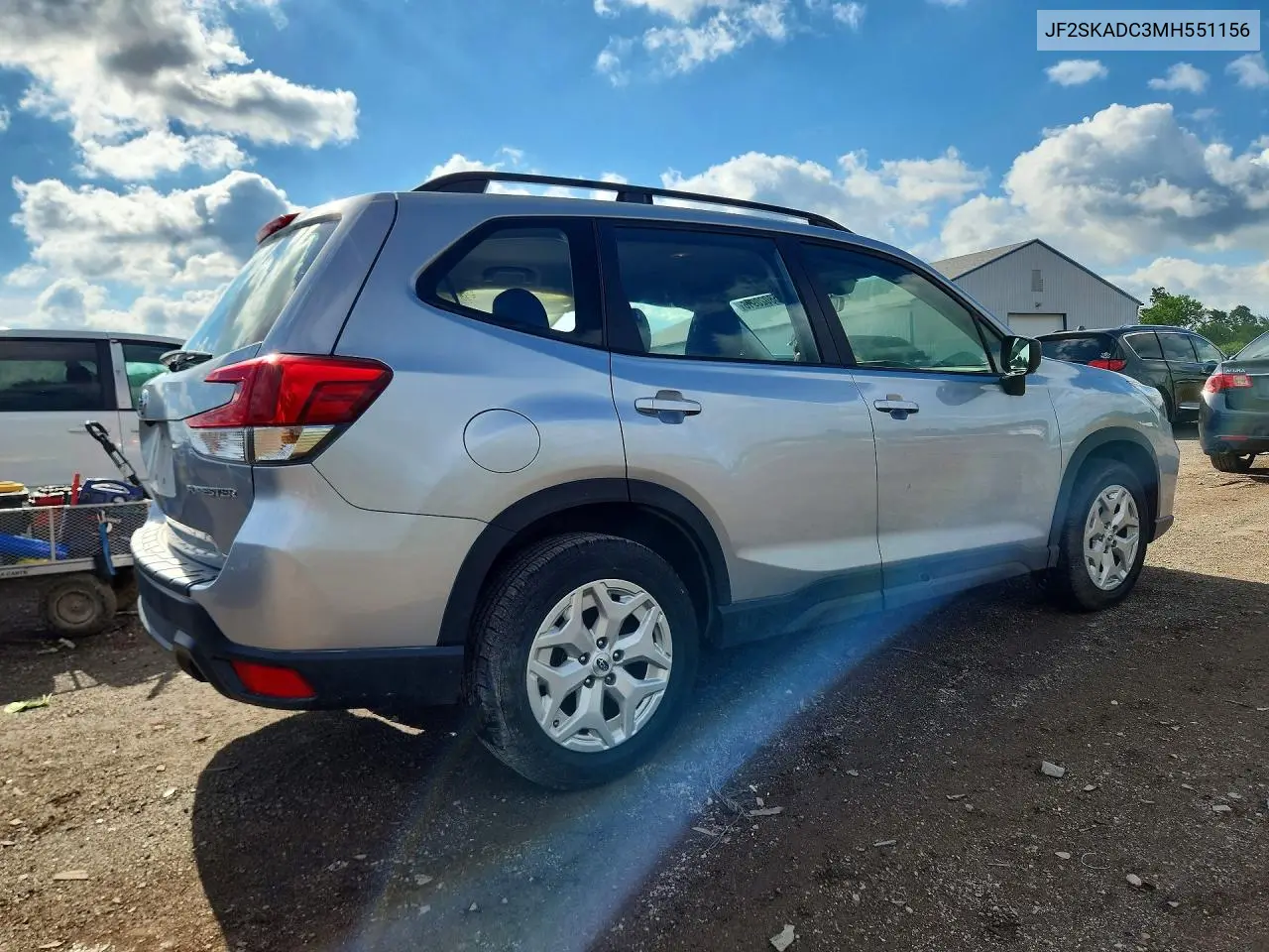 2021 Subaru Forester VIN: JF2SKADC3MH551156 Lot: 58020916