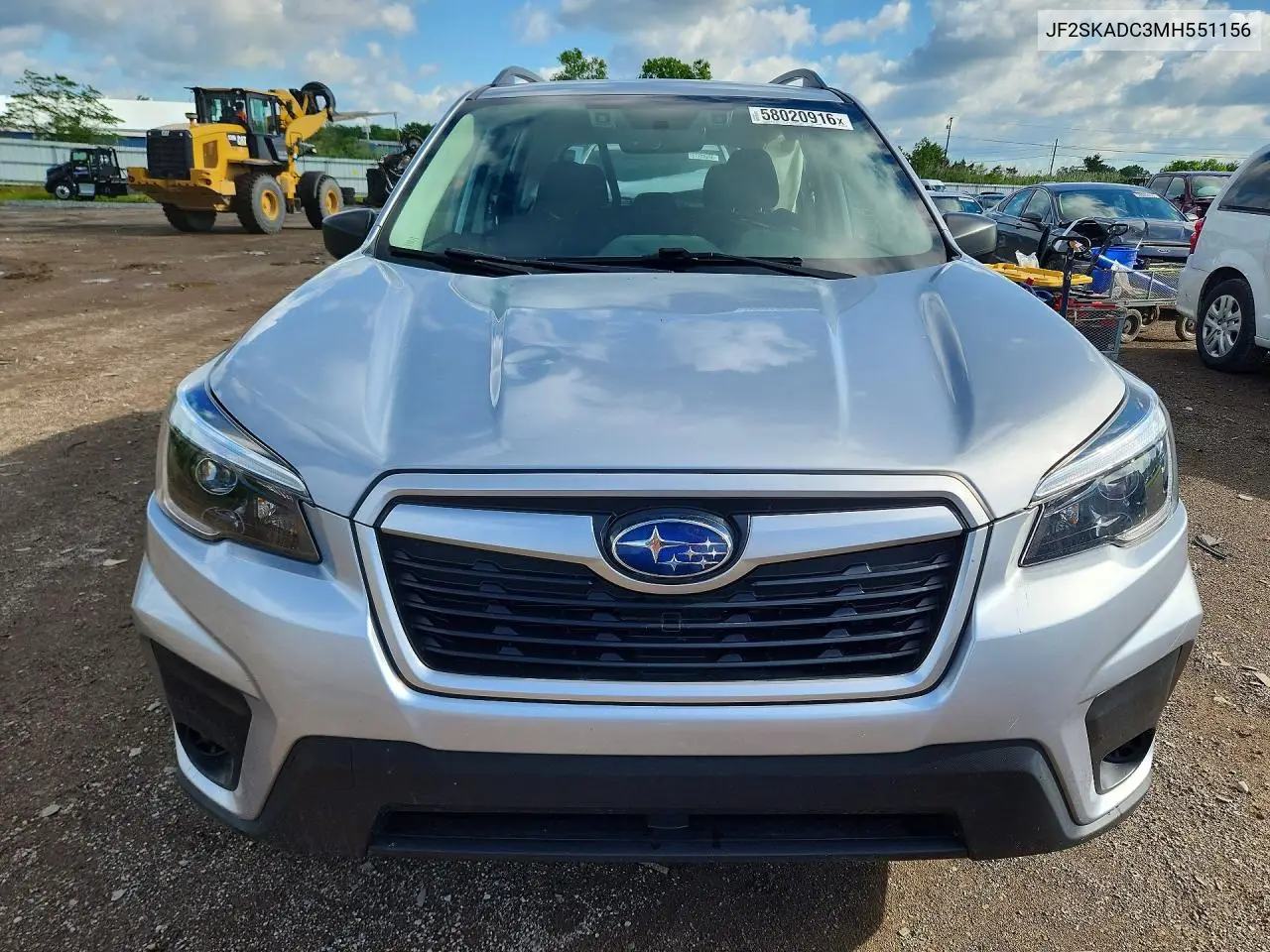 2021 Subaru Forester VIN: JF2SKADC3MH551156 Lot: 58020916