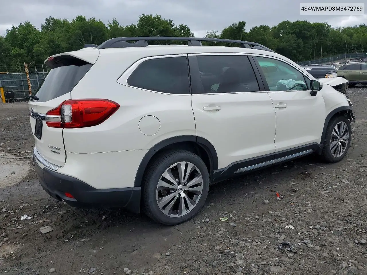 2021 Subaru Ascent Limited VIN: 4S4WMAPD3M3472769 Lot: 59251886