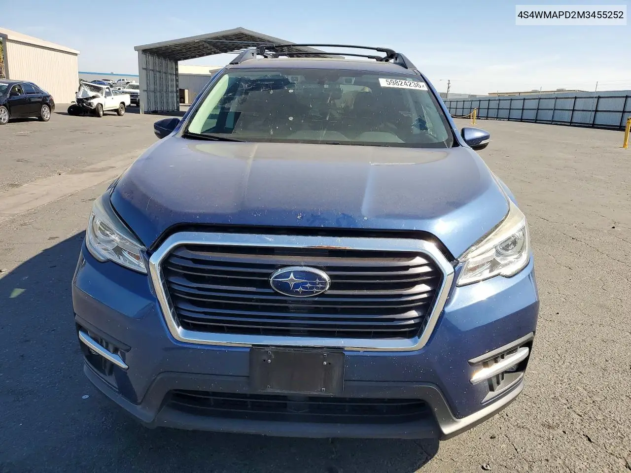 2021 Subaru Ascent Limited VIN: 4S4WMAPD2M3455252 Lot: 59824236