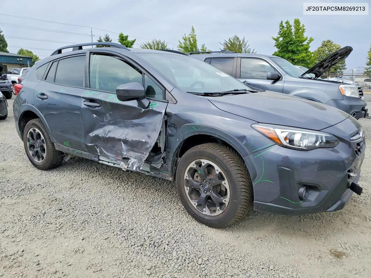 2021 Subaru Crosstrek Premium VIN: JF2GTAPC5M8269213 Lot: 61576196