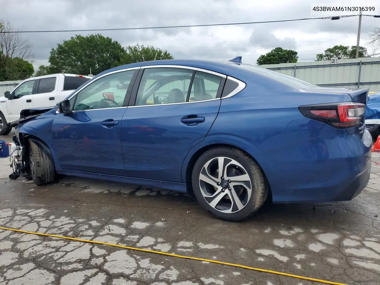 2022 Subaru Legacy Limited VIN: 4S3BWAM61N3016399 Lot: 55160296