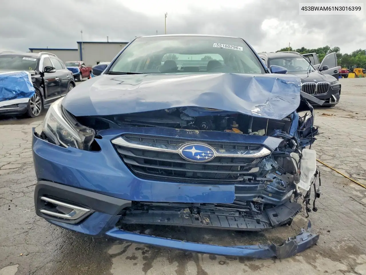2022 Subaru Legacy Limited VIN: 4S3BWAM61N3016399 Lot: 55160296
