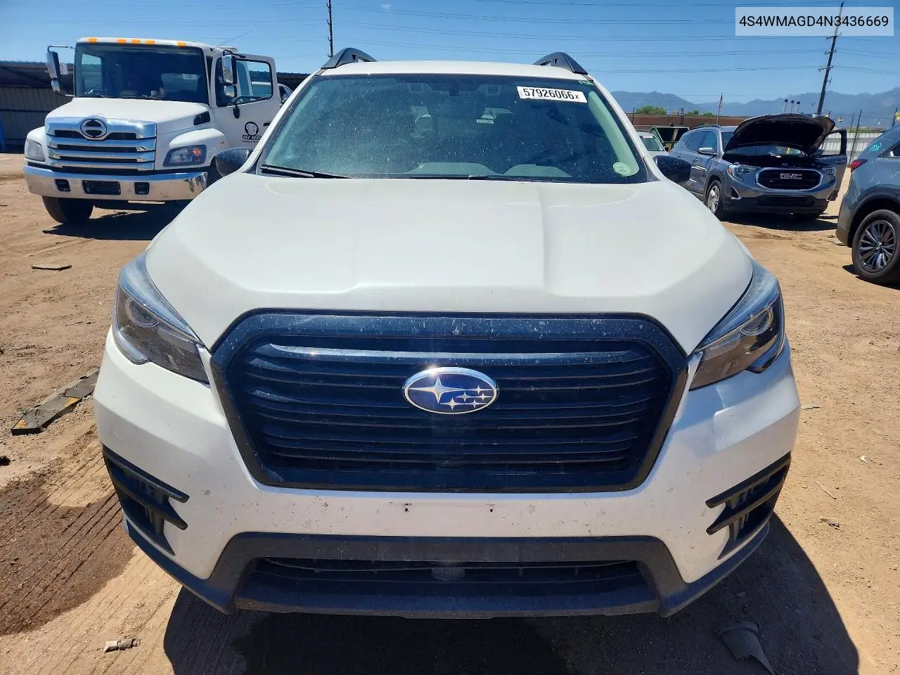 2022 Subaru Ascent Onyx Edition VIN: 4S4WMAGD4N3436669 Lot: 57926066
