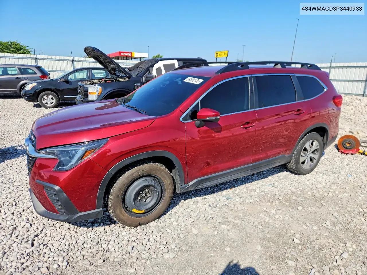 2023 Subaru Ascent Premium VIN: 4S4WMACD3P3440933 Lot: 59302136
