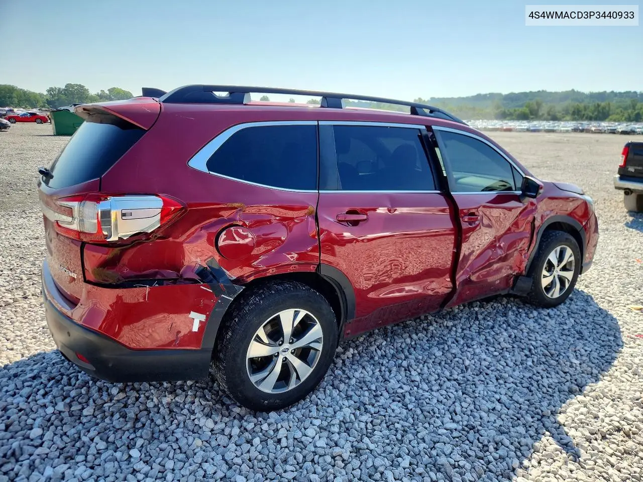 2023 Subaru Ascent Premium VIN: 4S4WMACD3P3440933 Lot: 59302136