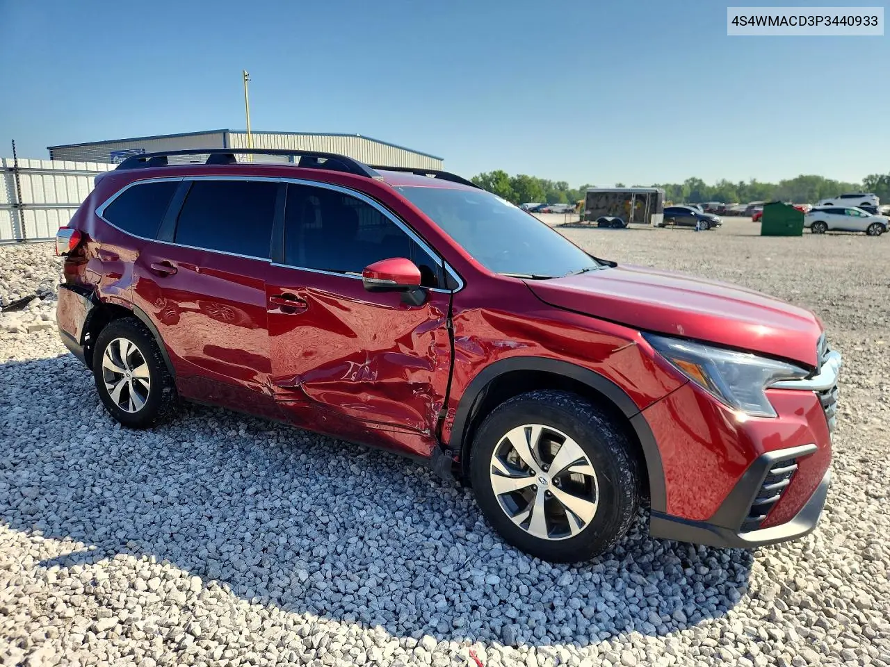2023 Subaru Ascent Premium VIN: 4S4WMACD3P3440933 Lot: 59302136