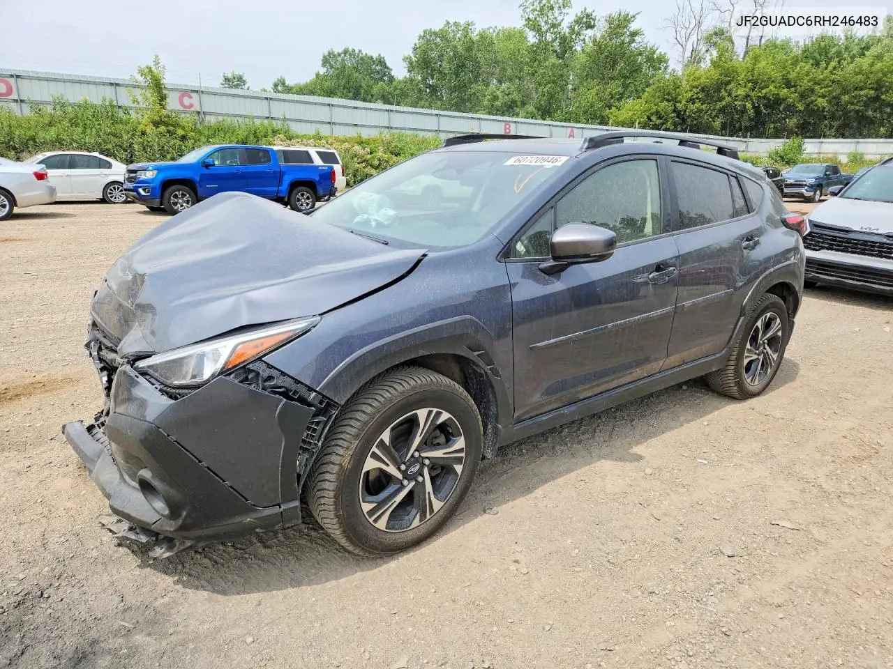 2024 Subaru Crosstrek Premium VIN: JF2GUADC6RH246483 Lot: 60720946