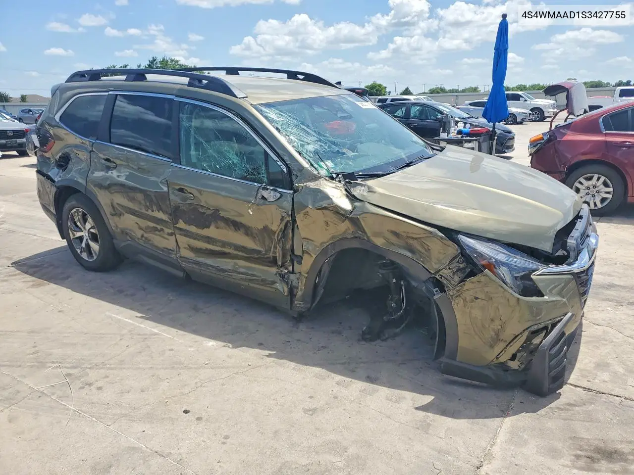 2025 Subaru Ascent Premium VIN: 4S4WMAAD1S3427755 Lot: 58807736