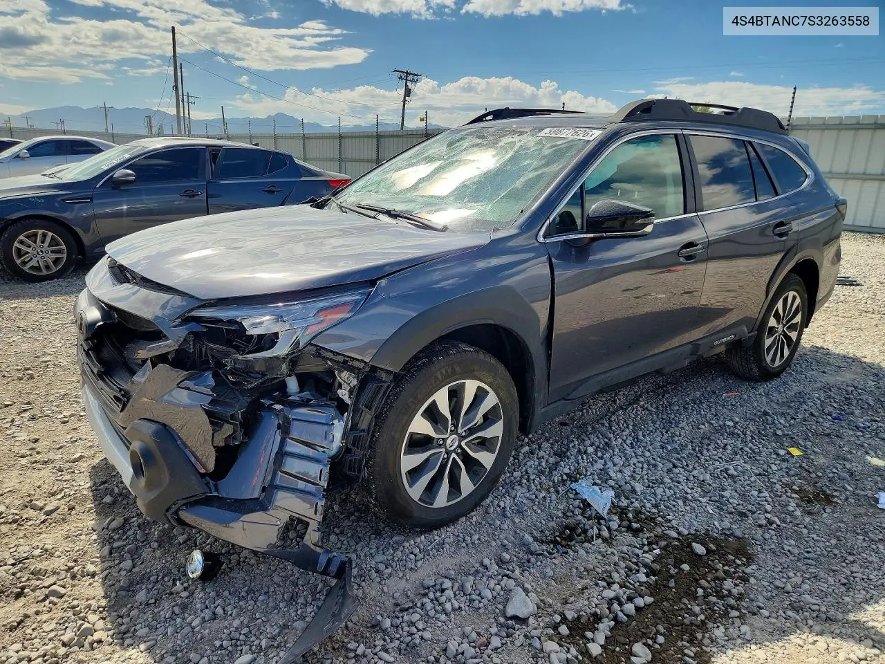 2025 Subaru Outback Limited VIN: 4S4BTANC7S3263558 Lot: 59877626