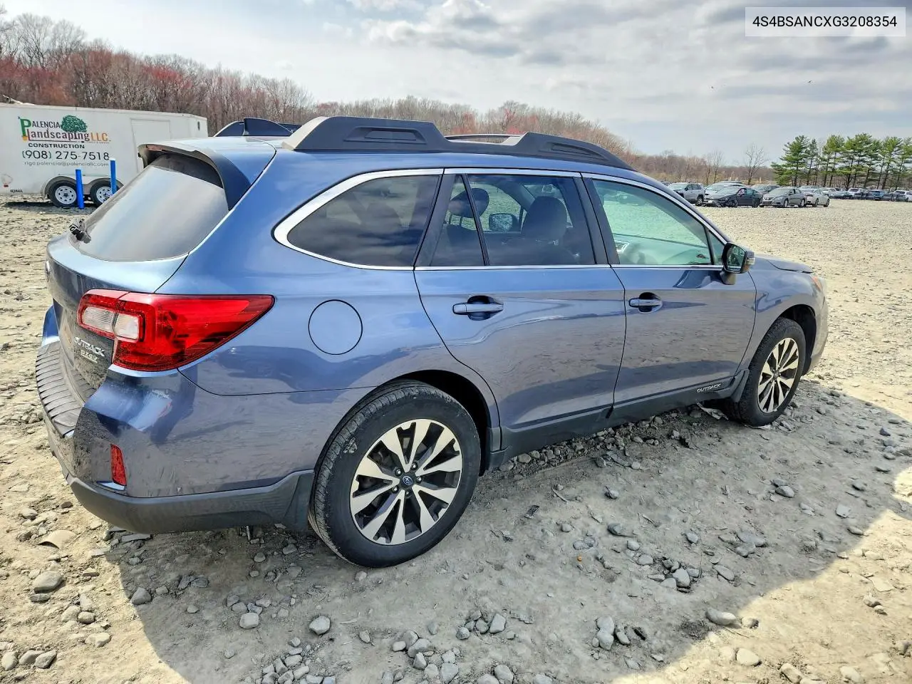 2016 Subaru Outback 2.5I Limited VIN: 4S4BSANCXG3208354 Lot: 48214176