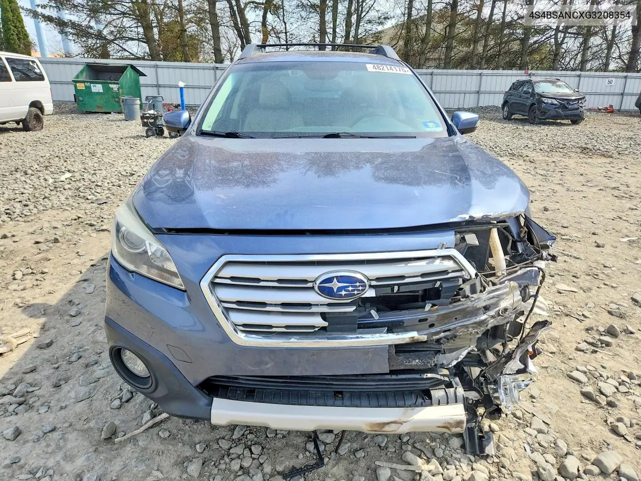 2016 Subaru Outback 2.5I Limited VIN: 4S4BSANCXG3208354 Lot: 48214176