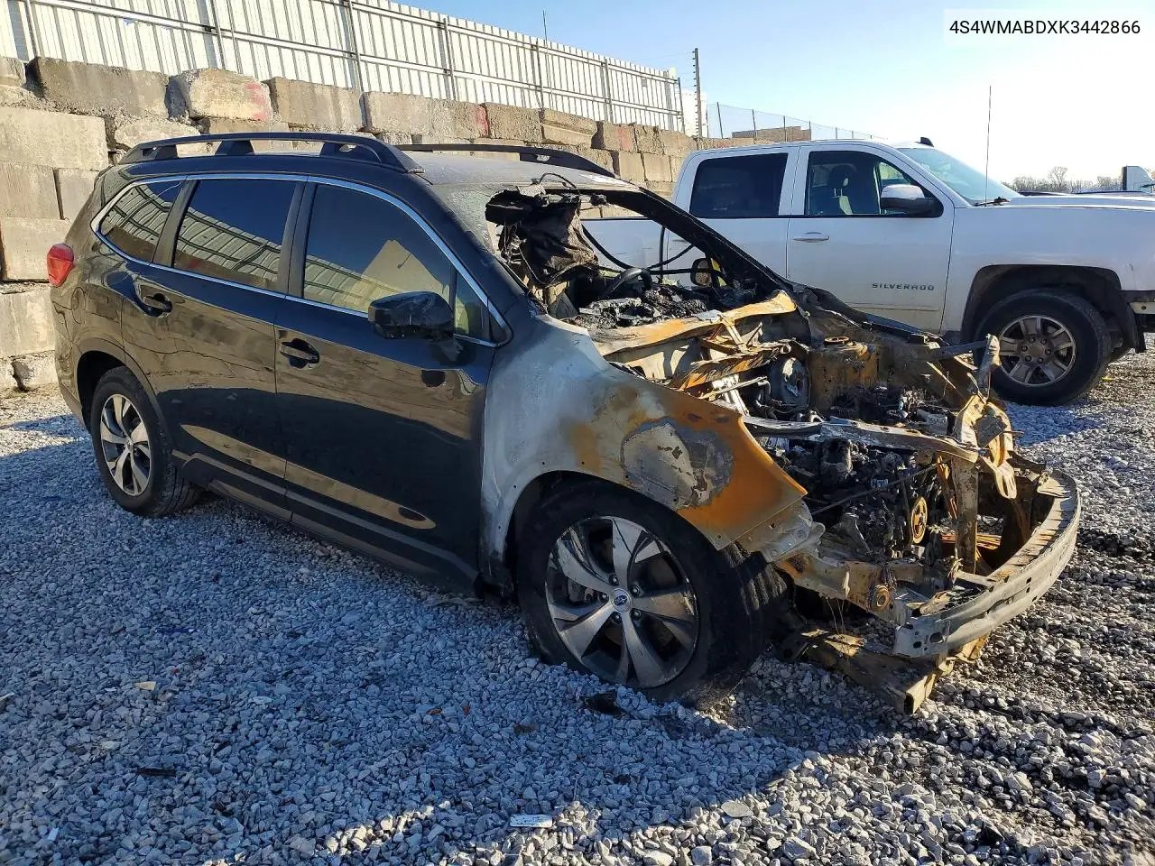 2019 Subaru Ascent Premium VIN: 4S4WMABDXK3442866 Lot: 47174846