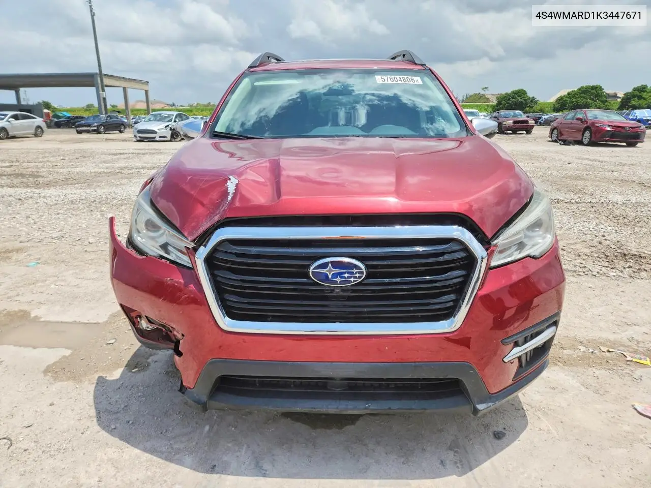 2019 Subaru Ascent Touring VIN: 4S4WMARD1K3447671 Lot: 57604806