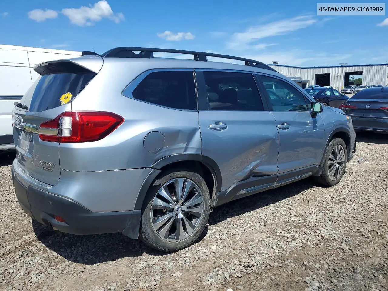 2019 Subaru Ascent Limited VIN: 4S4WMAPD9K3463989 Lot: 58135856