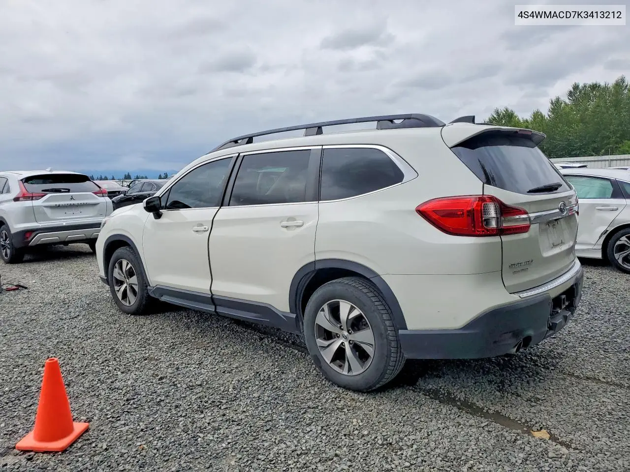 2019 Subaru Ascent Premium VIN: 4S4WMACD7K3413212 Lot: 58155896