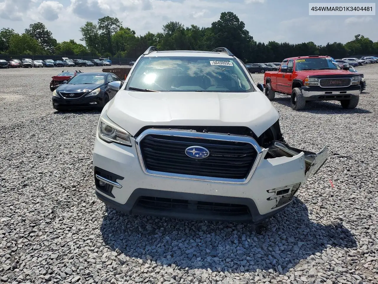 2019 Subaru Ascent Touring VIN: 4S4WMARD1K3404481 Lot: 58450936
