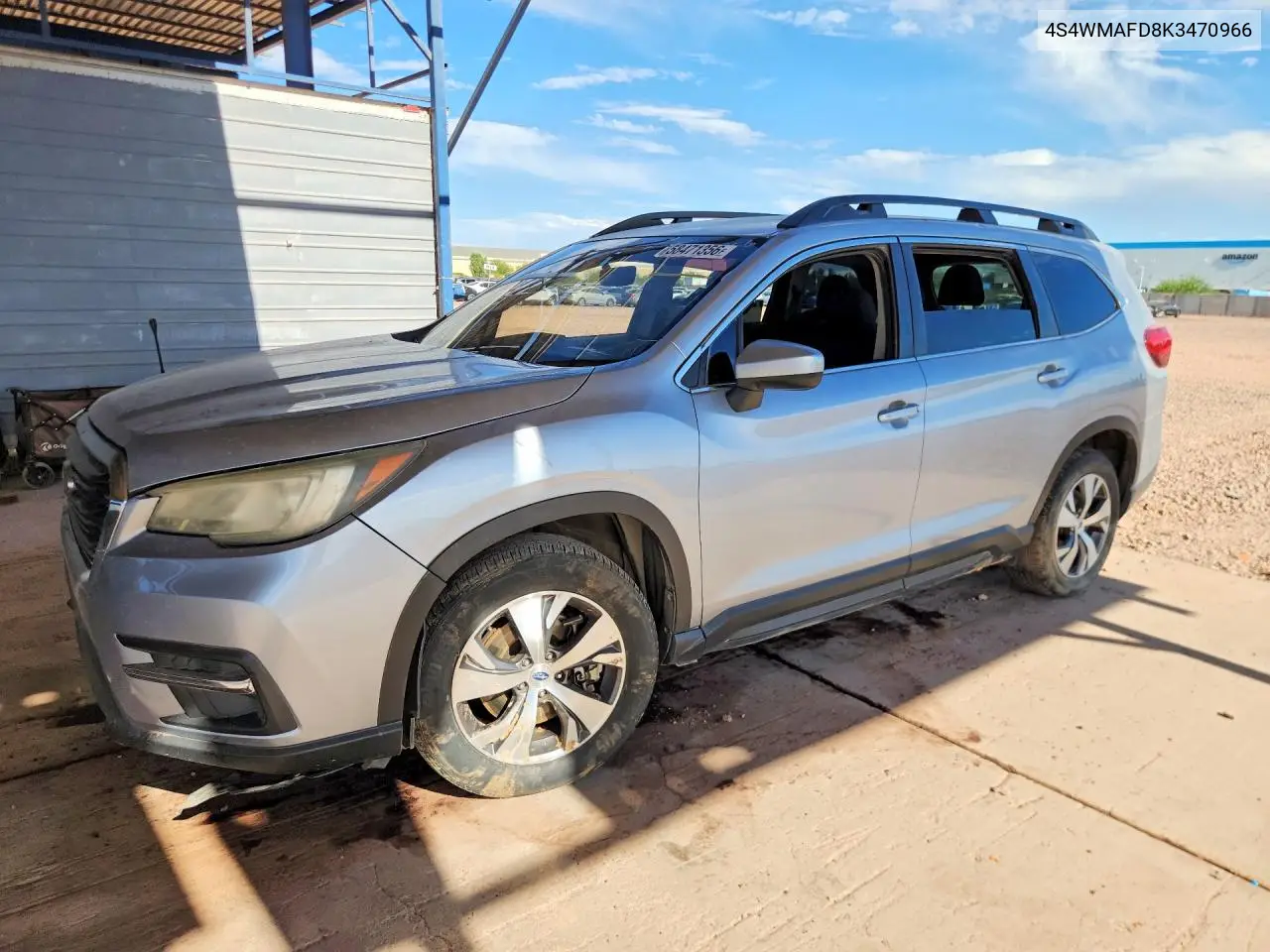 2019 Subaru Ascent Premium VIN: 4S4WMAFD8K3470966 Lot: 58471356
