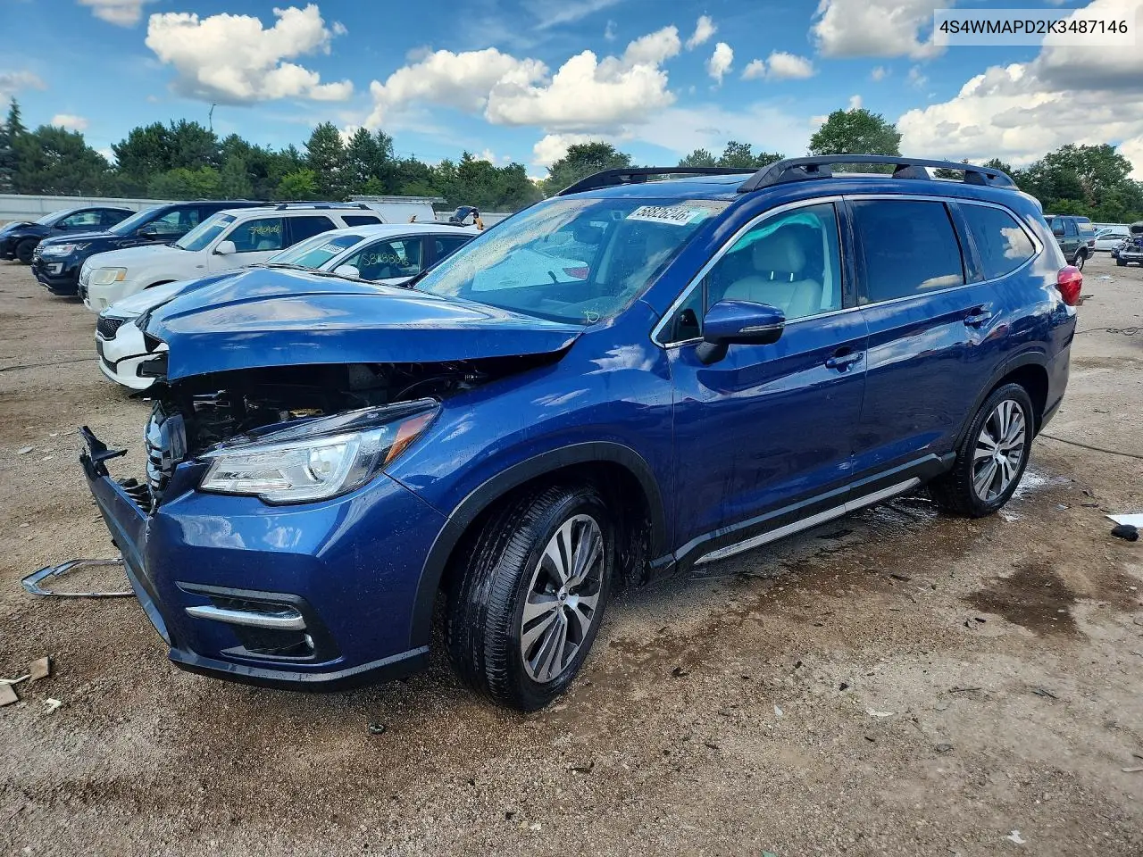 2019 Subaru Ascent Limited VIN: 4S4WMAPD2K3487146 Lot: 58826246