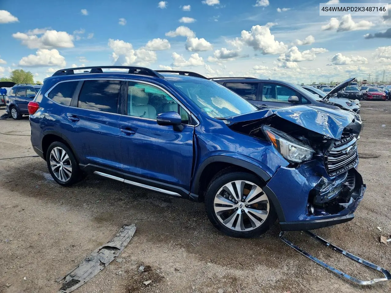 2019 Subaru Ascent Limited VIN: 4S4WMAPD2K3487146 Lot: 58826246