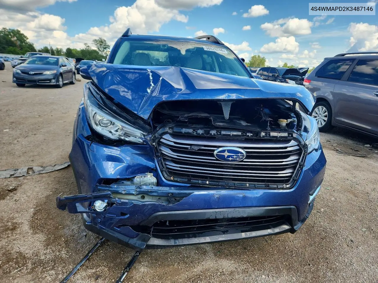 2019 Subaru Ascent Limited VIN: 4S4WMAPD2K3487146 Lot: 58826246