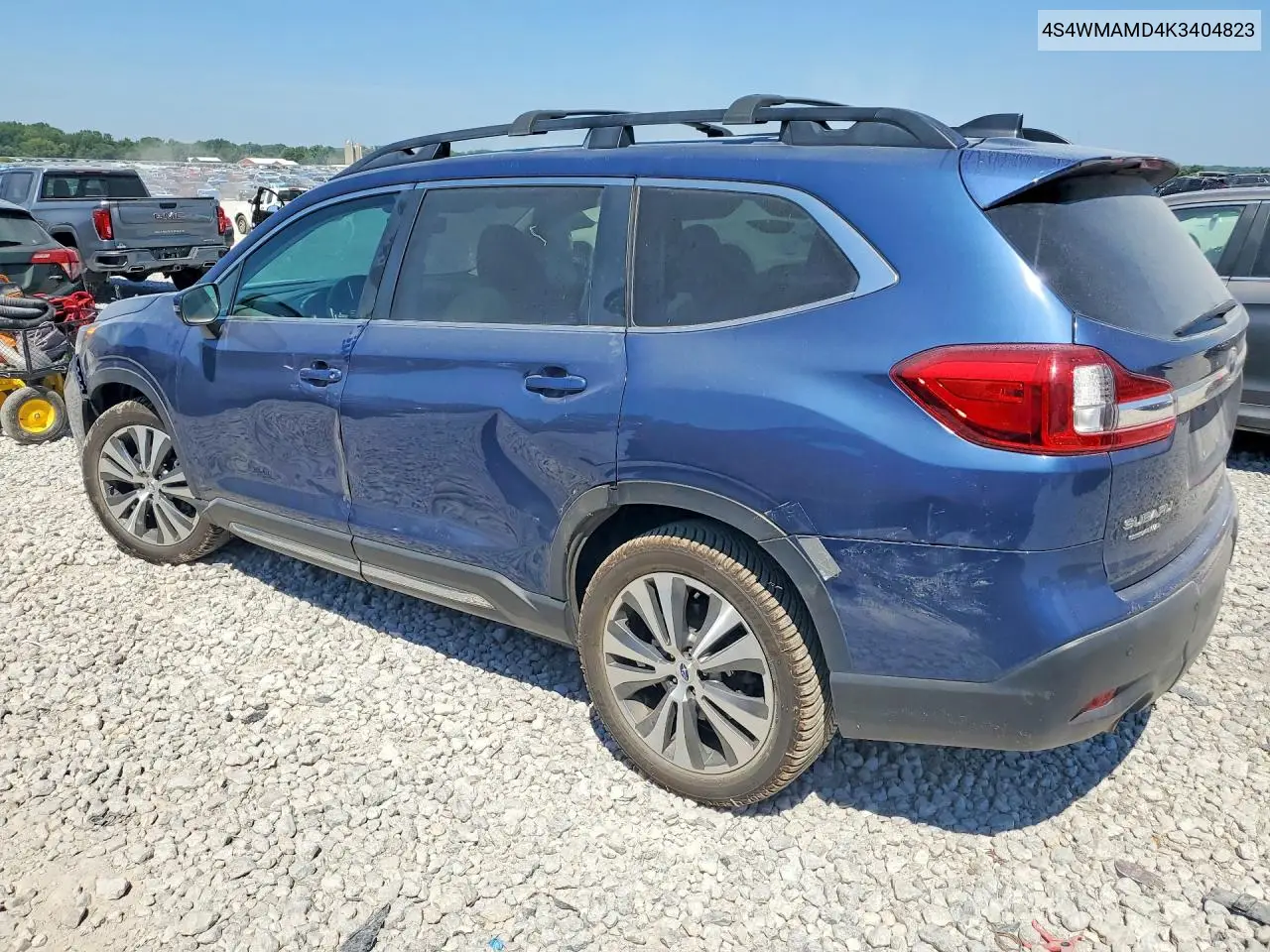 2019 Subaru Ascent Limited VIN: 4S4WMAMD4K3404823 Lot: 58877176