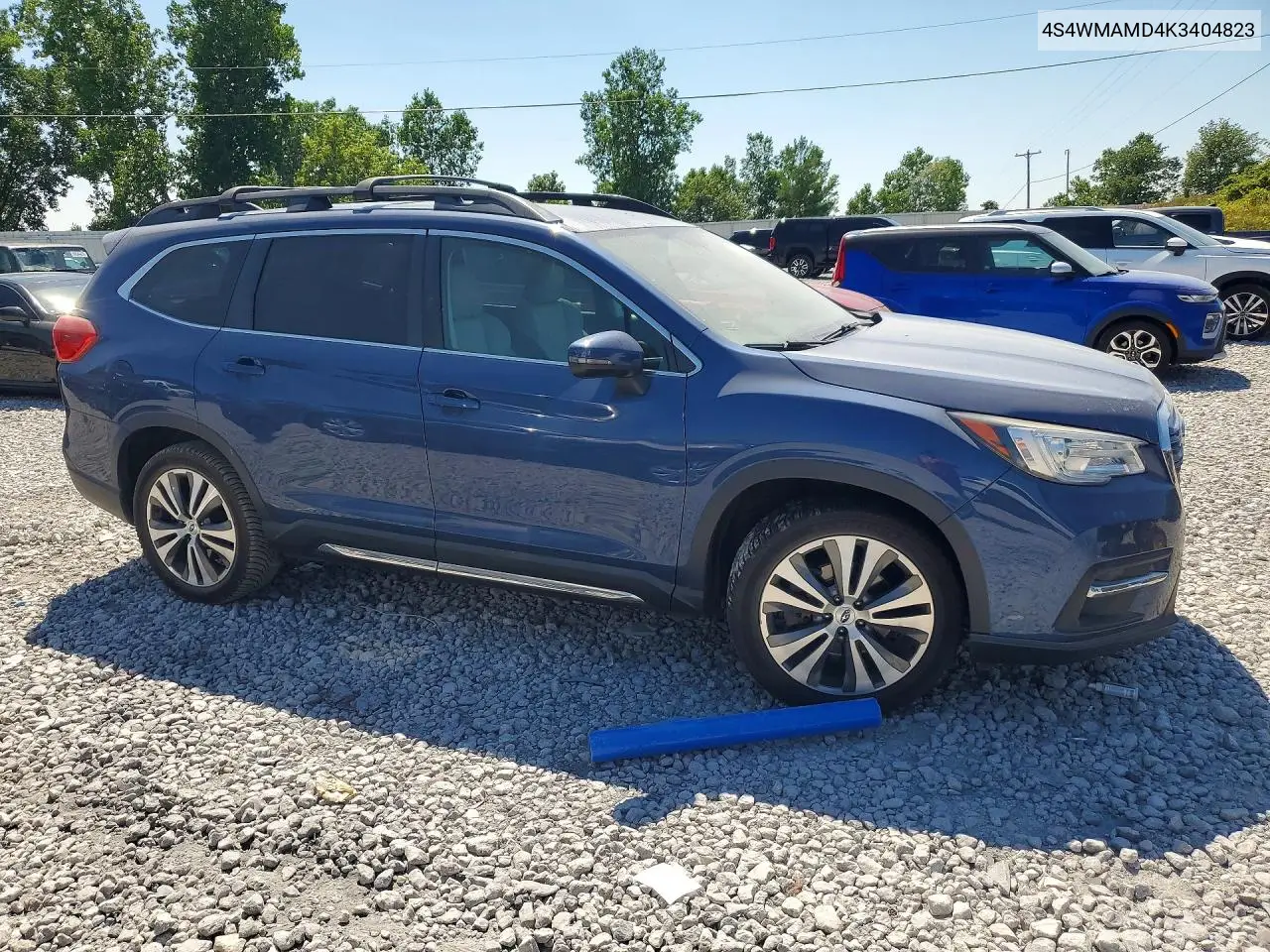 2019 Subaru Ascent Limited VIN: 4S4WMAMD4K3404823 Lot: 58877176