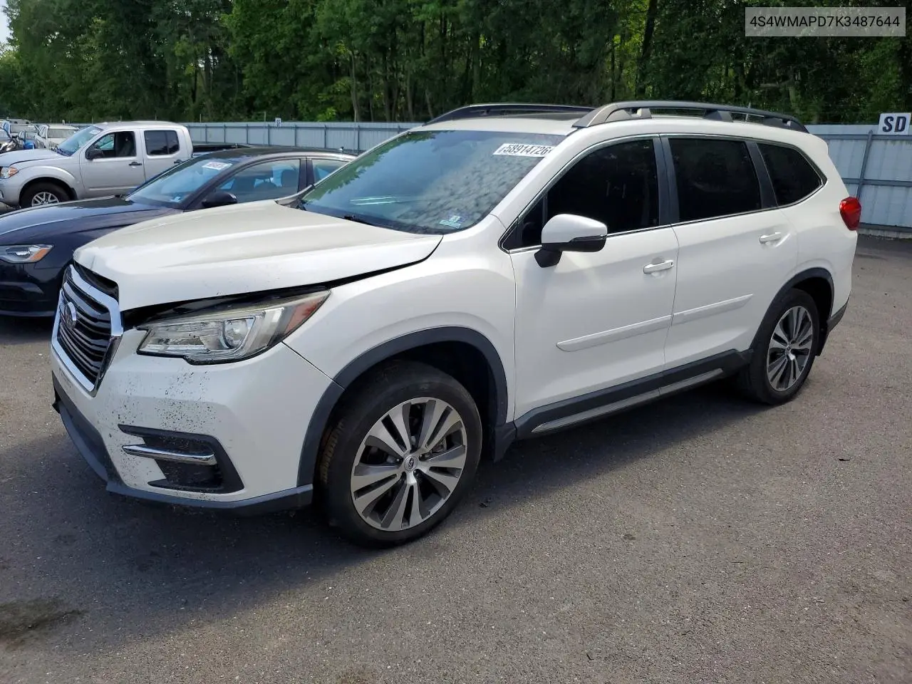 2019 Subaru Ascent Limited VIN: 4S4WMAPD7K3487644 Lot: 58914726