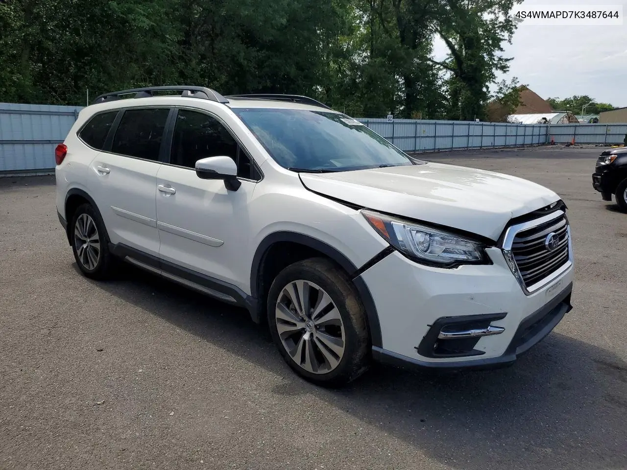 2019 Subaru Ascent Limited VIN: 4S4WMAPD7K3487644 Lot: 58914726