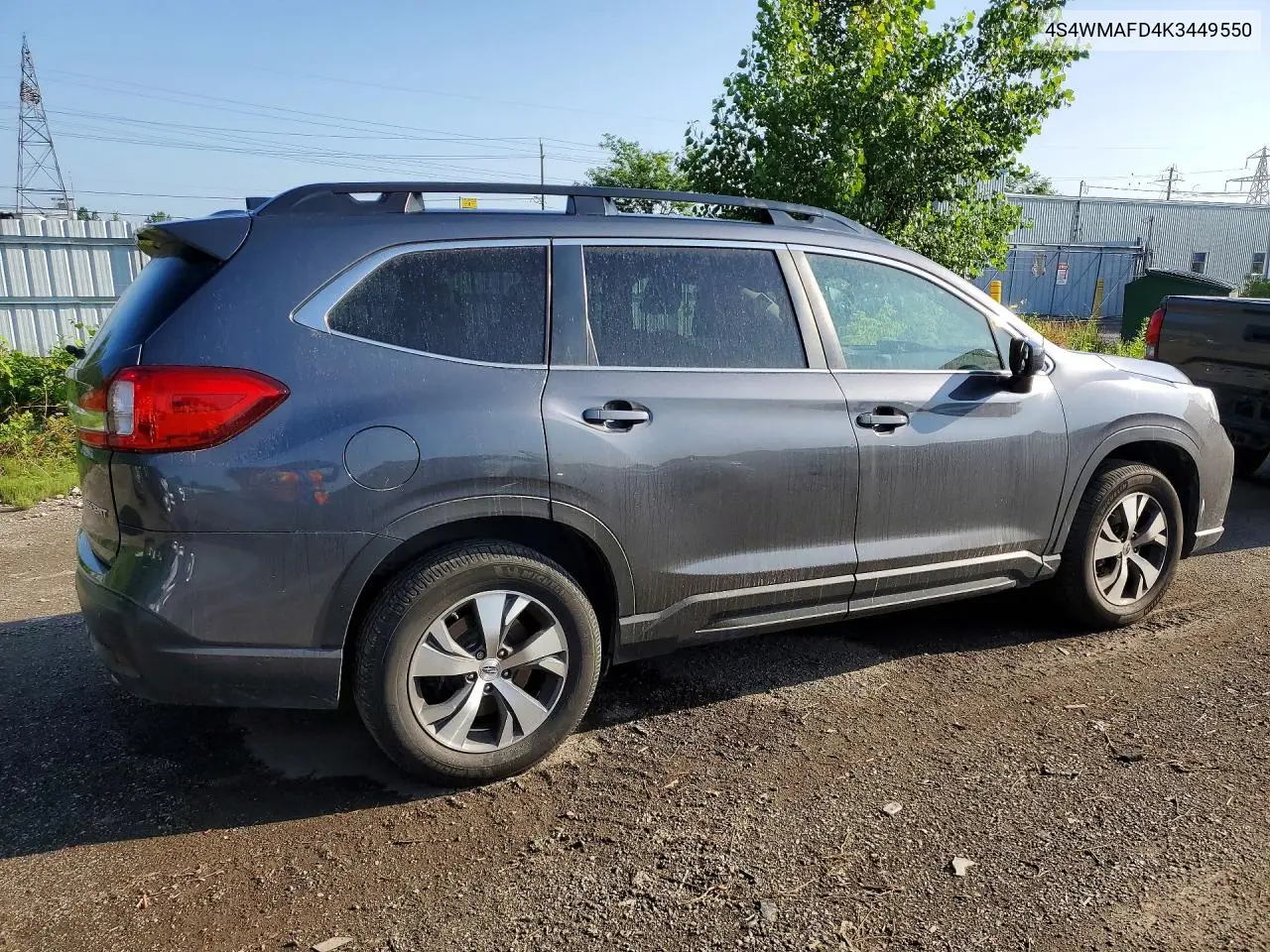 2019 Subaru Ascent Premium VIN: 4S4WMAFD4K3449550 Lot: 59116076