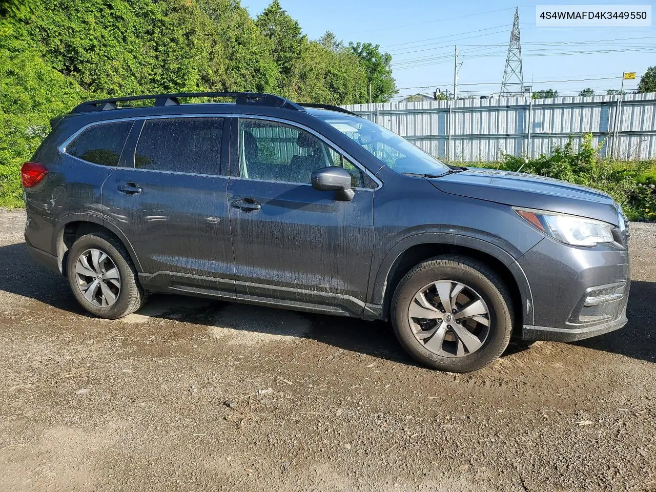 2019 Subaru Ascent Premium VIN: 4S4WMAFD4K3449550 Lot: 59116076