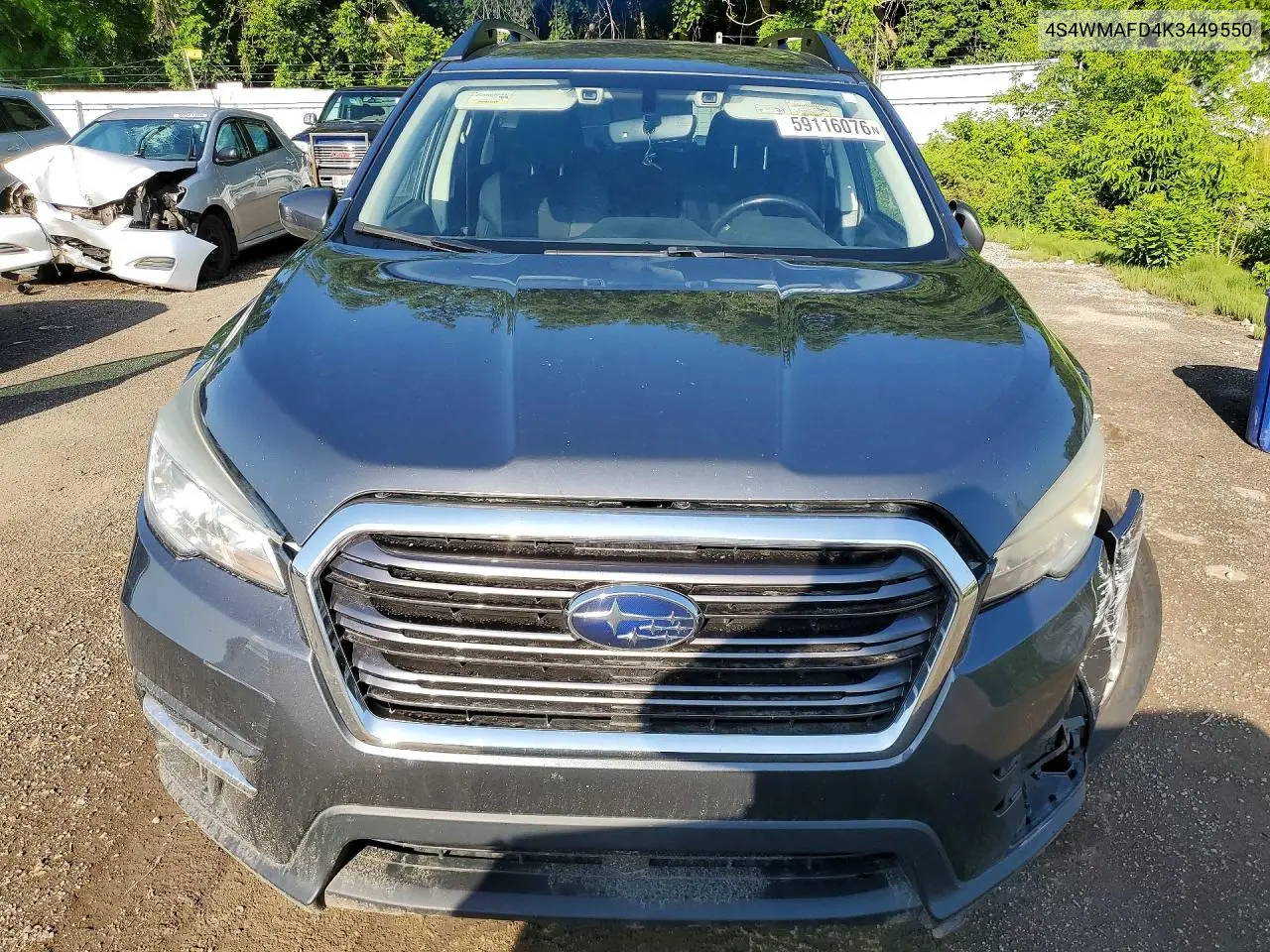 2019 Subaru Ascent Premium VIN: 4S4WMAFD4K3449550 Lot: 59116076