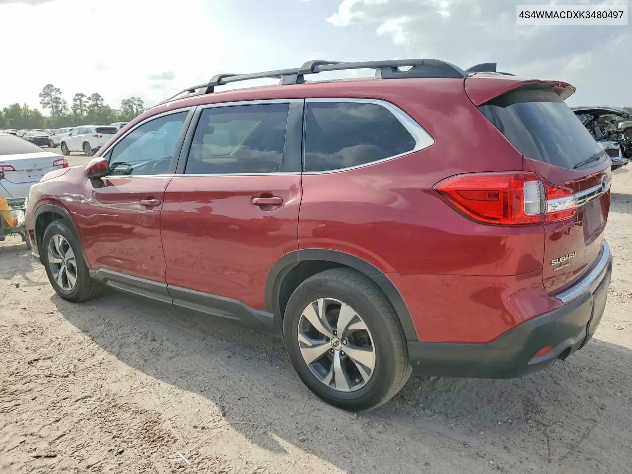 2019 Subaru Ascent Premium VIN: 4S4WMACDXK3480497 Lot: 59195136