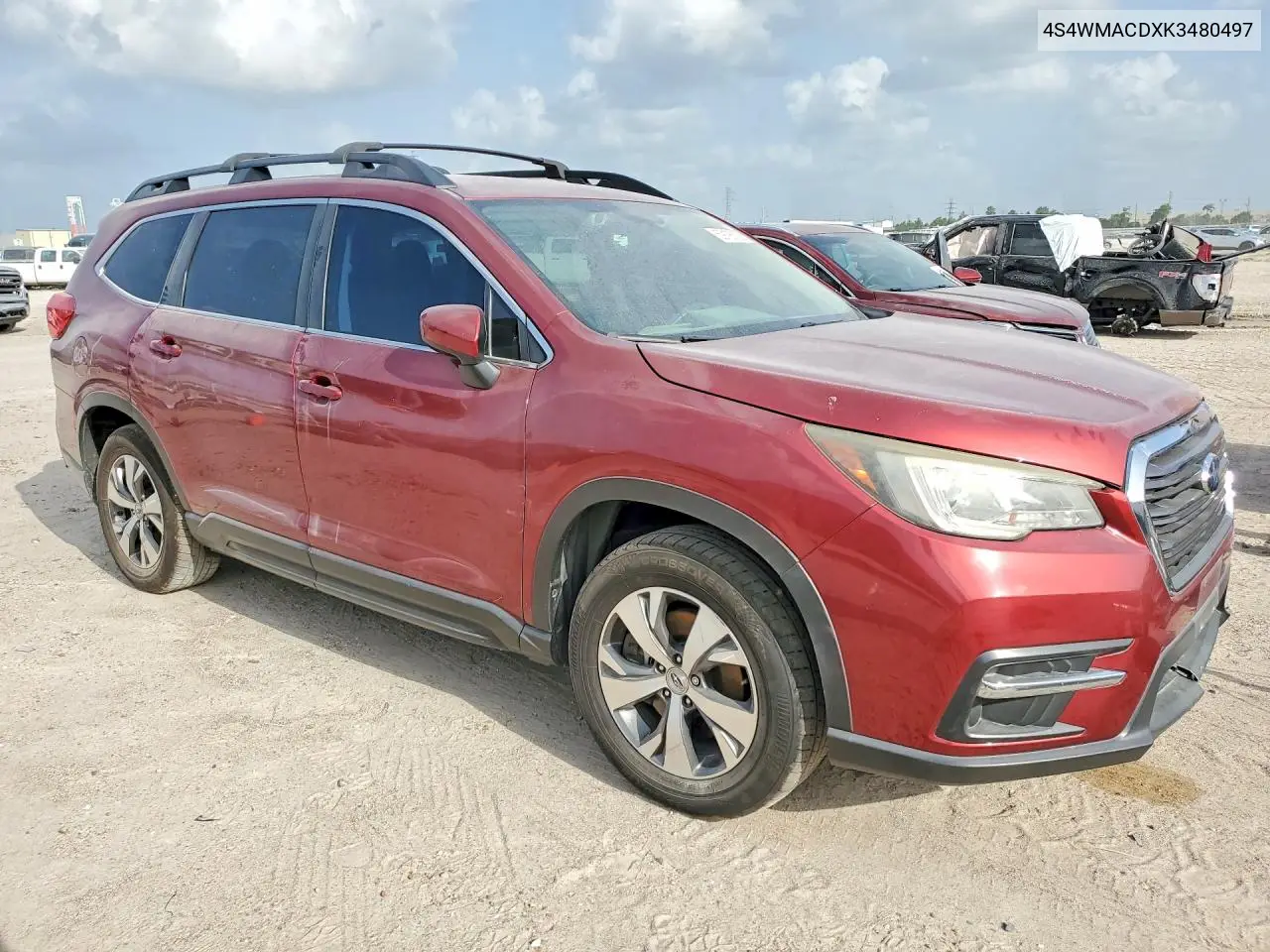 2019 Subaru Ascent Premium VIN: 4S4WMACDXK3480497 Lot: 59195136