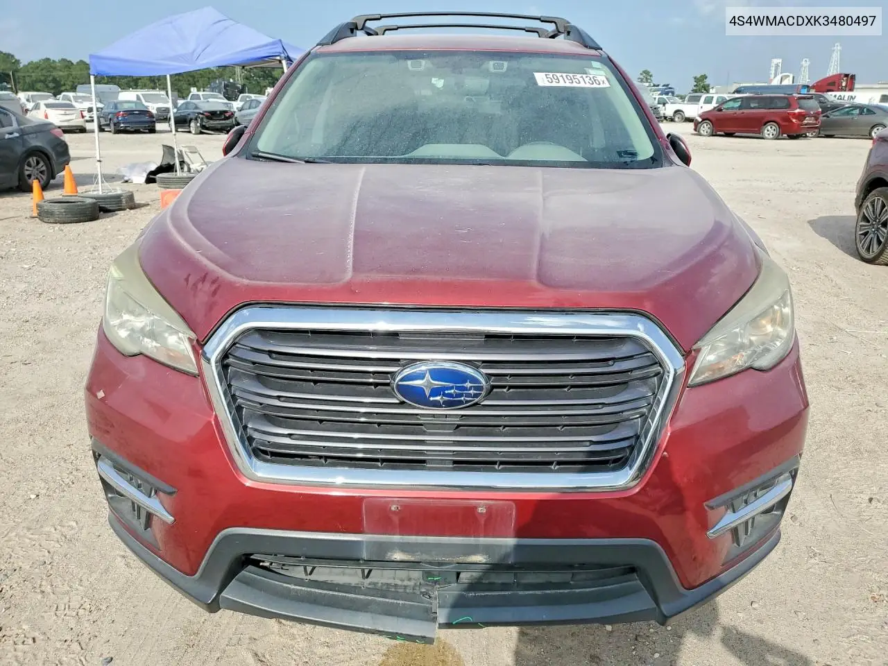 2019 Subaru Ascent Premium VIN: 4S4WMACDXK3480497 Lot: 59195136
