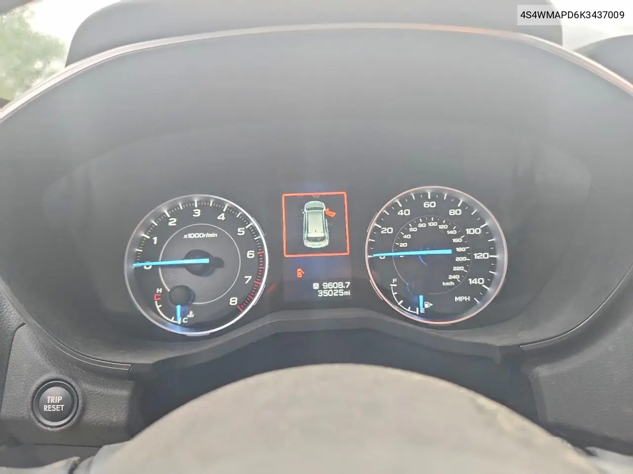2019 Subaru Ascent Limited VIN: 4S4WMAPD6K3437009 Lot: 59606846