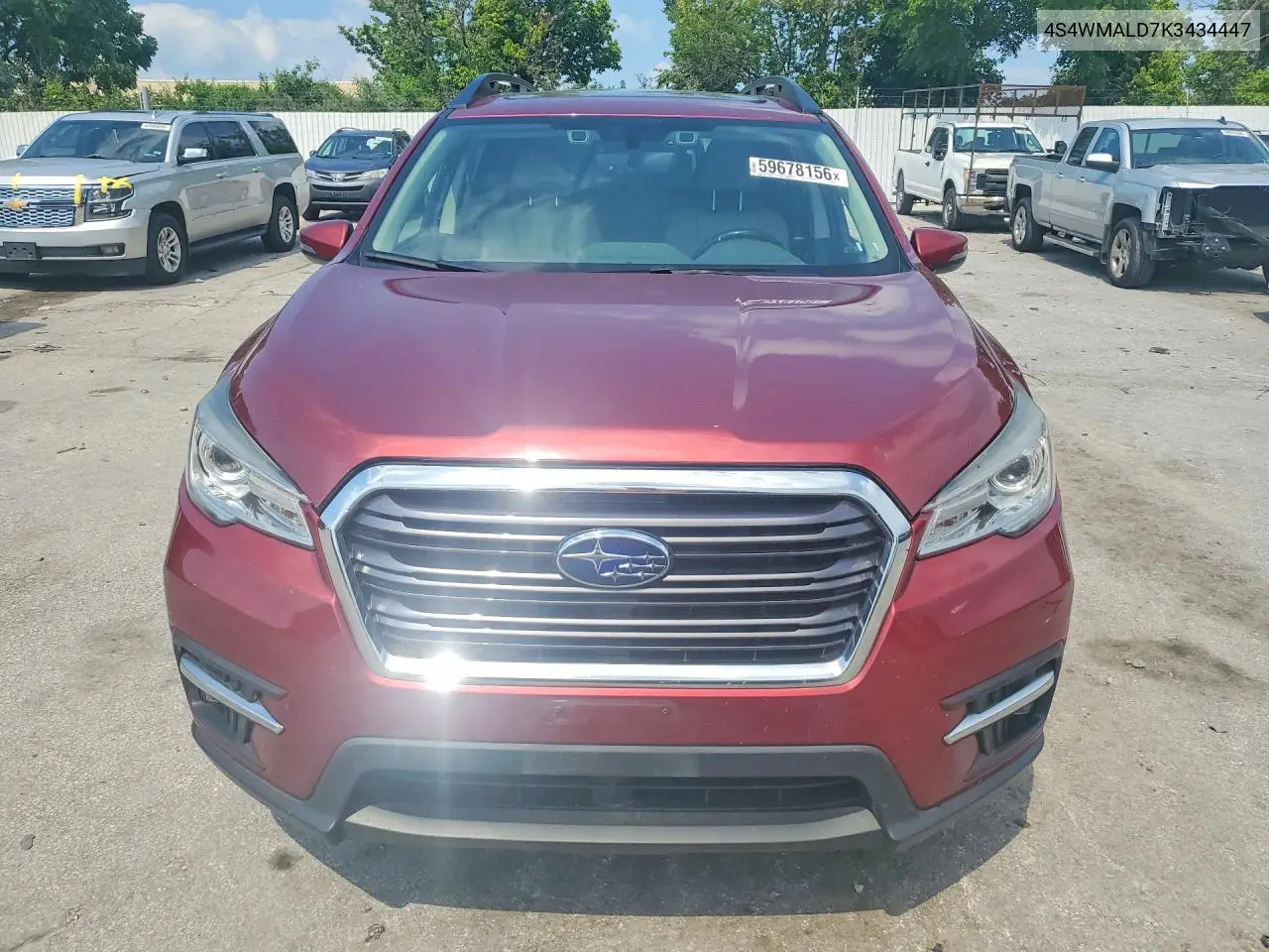 2019 Subaru Ascent Limited VIN: 4S4WMALD7K3434447 Lot: 59678156