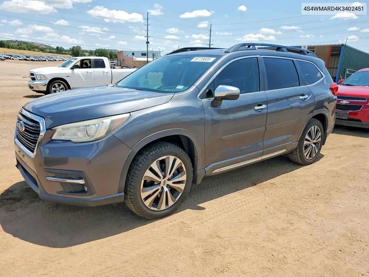 2019 Subaru Ascent Touring VIN: 4S4WMARD4K3402451 Lot: 59728806