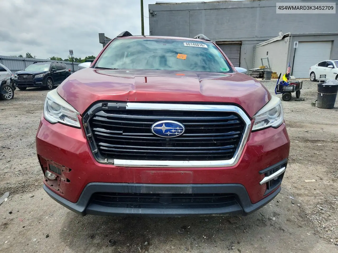 2019 Subaru Ascent Touring VIN: 4S4WMARD3K3452709 Lot: 60146016
