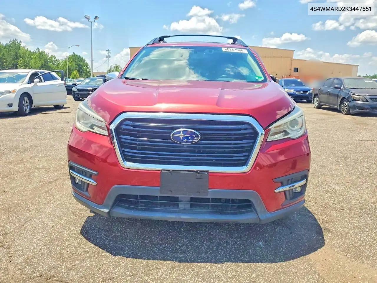 2019 Subaru Ascent Touring VIN: 4S4WMARD2K3447551 Lot: 60262986