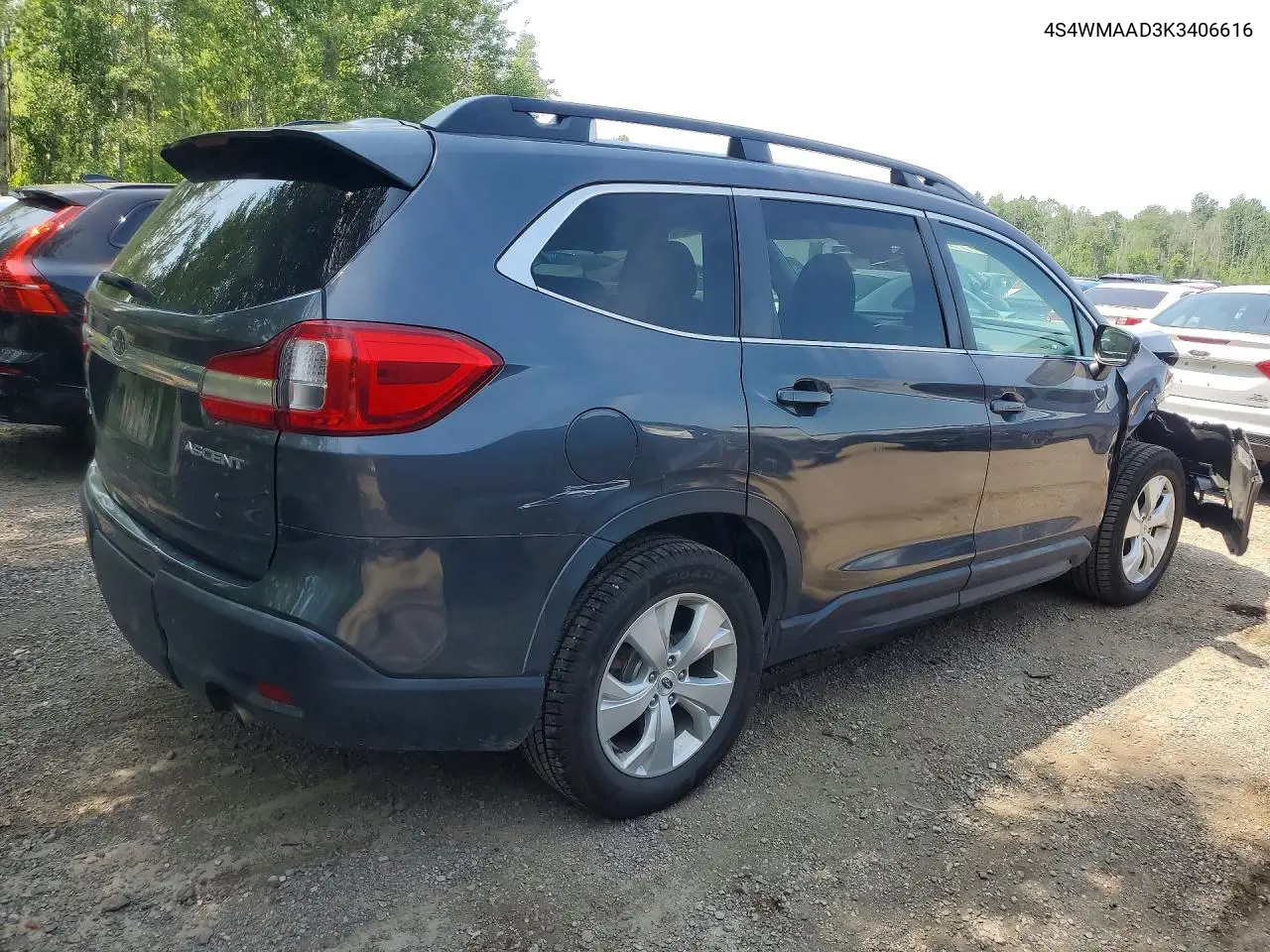 2019 Subaru Ascent VIN: 4S4WMAAD3K3406616 Lot: 61570376