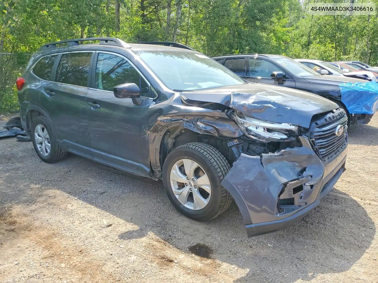 2019 Subaru Ascent VIN: 4S4WMAAD3K3406616 Lot: 61570376