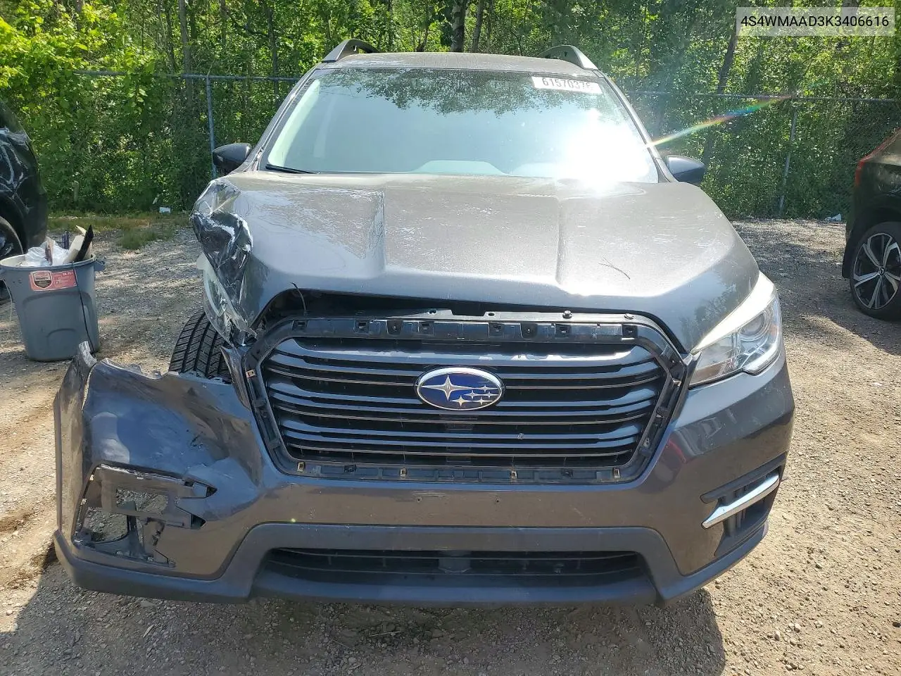 2019 Subaru Ascent VIN: 4S4WMAAD3K3406616 Lot: 61570376