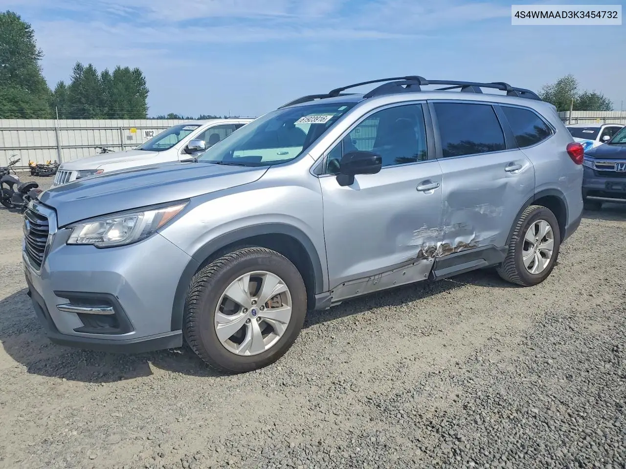 2019 Subaru Ascent VIN: 4S4WMAAD3K3454732 Lot: 61923916