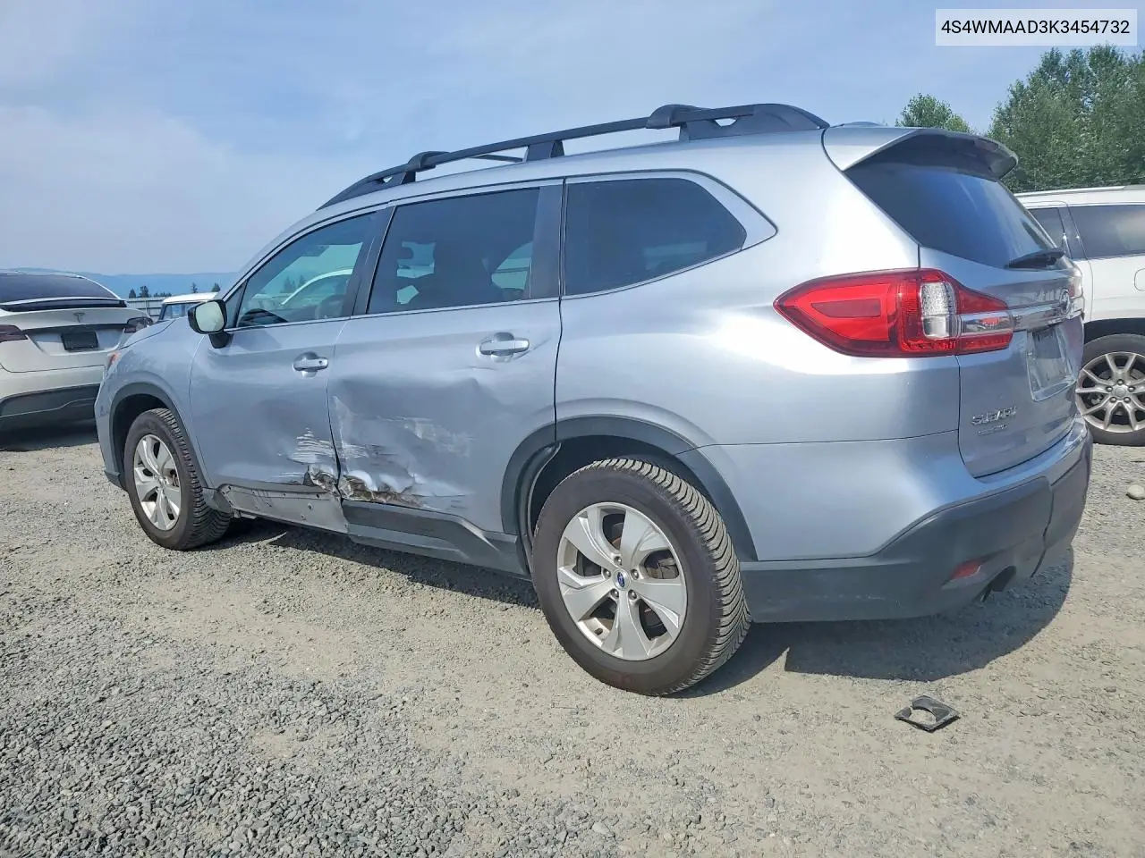 2019 Subaru Ascent VIN: 4S4WMAAD3K3454732 Lot: 61923916