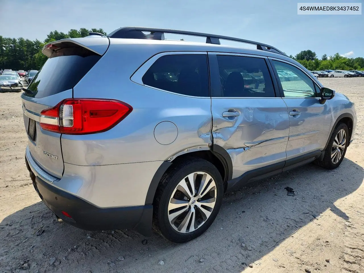 2019 Subaru Ascent Premium VIN: 4S4WMAED8K3437452 Lot: 62006166