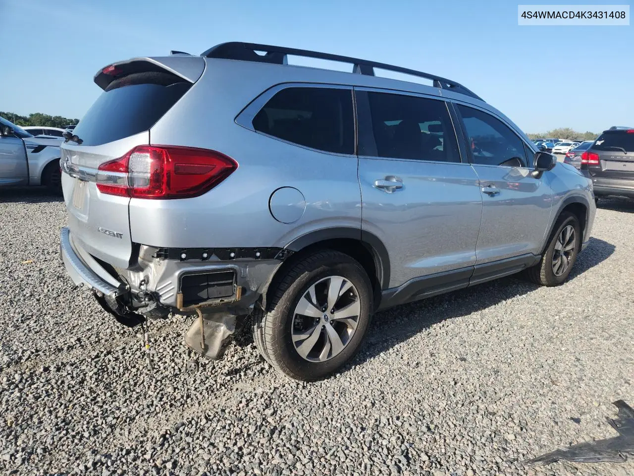 2019 Subaru Ascent Premium VIN: 4S4WMACD4K3431408 Lot: 62092166