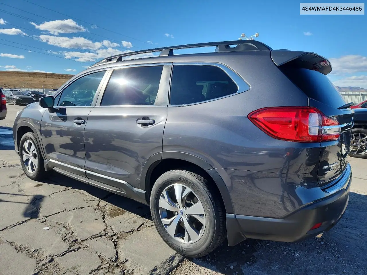 4S4WMAFD4K3446485 2019 Subaru Ascent Premium